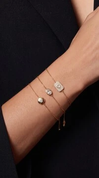 Pulseira Dourada Shine Dot