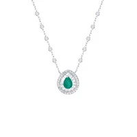 Colar Gota Esmeralda Tiffany