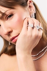 Dupla Anéis em Moissanite