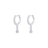 Brinco Argola Sally Moissanite