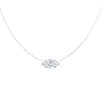 Colar Lumi Moissanite Fio de Nylon