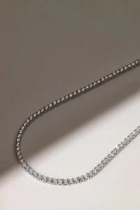 Colar Riviera Moissanite 2mm 40cm