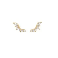 Ear Cuff Dourado Navetes