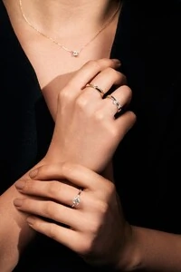 Anel Infinity Moissanite