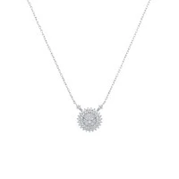 Colar Medalha Espirito Santo Moissanite