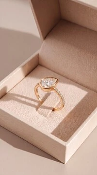 Anel Dourado Gota
