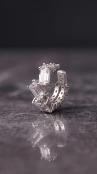 Fake Piercing Linea Moissanite
