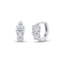 Brinco Argola London Moissanite