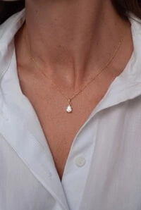 Pingente Gota Moissanite
