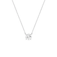 Colar Solitário Moissanite 5mm