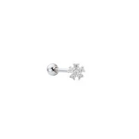 Piercing Fleur Moissanite