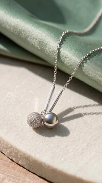Colar Twin Moissanite