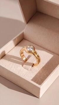 Anel Dourado Aurora