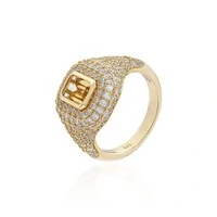 Anel Queen Moissanite