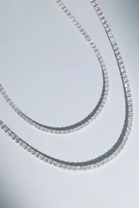 Colar Riviera Moissanite 2,5mm 40cm