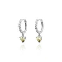 Argola Heart Yellow Fancy
