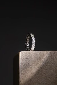 Aliança Moissanite 4mm