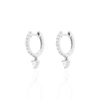 Argola Heart Essence Moissanite