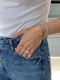 Anel Angles Moissanite