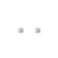 Brinco Solitário Moissanite 3mm