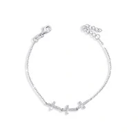 Pulseira Cross Moissanite