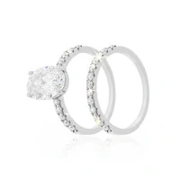 Dupla Anéis em Moissanite