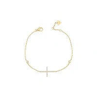 Pulseira Cruz Dourada