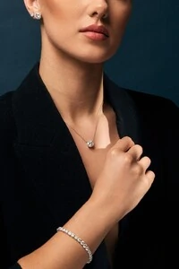 Colar Solitário Moissanite