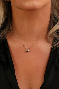 Colar Twin Moissanite