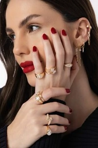 Anel Dourado Gota