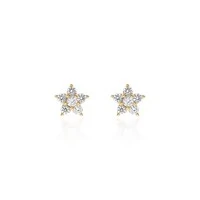 Brinco Dourado Mini Flor