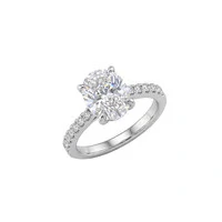 Anel Oval Moissanite