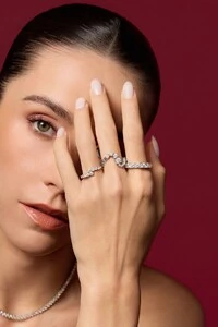 Aliança Moissanite 4mm