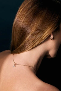 Pingente Solitário Moissanite Dourado