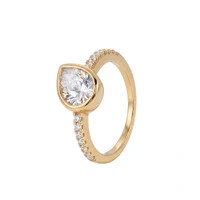 Anel Dourado Gota