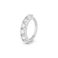 Meia Aliança Moissanite 5mm