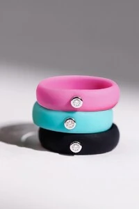 Anel Active Sparkle Moissanite & Silicone Tiffany
