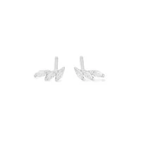 Brinco Minis Navetes Moissanite