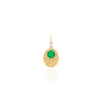 Pingente Verde Radiante