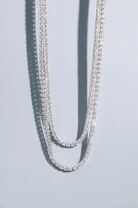 Colar Riviera Moissanite 2,5mm 40cm
