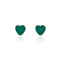 Brinco Heart Esmeralda