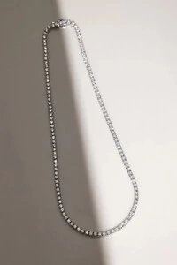 Colar Riviera Moissanite 2mm 40cm