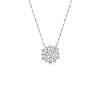 Colar Snowflake Moissanite