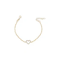 Pulseira Heart Cartier Dourada