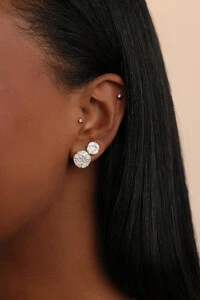 Brinco Illusion M Moissanite