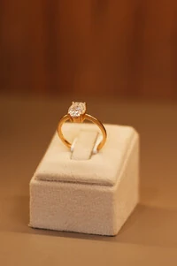 Solitário Oval Moissanite