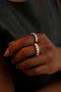Meia Aliança Anatômica Moissanite 4mm