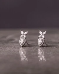 Brinco Pétala de Luz Moissanite