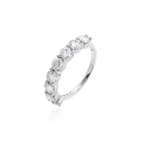 Meia Aliança Moissanite 4mm