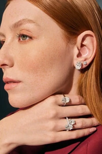 Brinco Solitário Moissanite 5mm